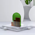 Miniatyrbild 5 av 5: Blomvas Modern Verkstadsplanterare I Blomkruka Grön 180x46x270mm