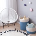 Miniatyrbild 4 av 5: Vävd förvaringskorg för baby leksaker i bomull