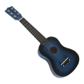 Miniatyrbild 2 av 5: mini 21 tum 6 strängad akustisk gitarr musikinstrument present blå