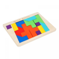 Miniatyrbild 1 av 5: Trä Tangram Pussel Montessori Leksaker för Barn