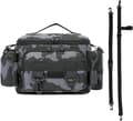 [RM] Fishing Bag, Waterproof Storage with Dividers Gray