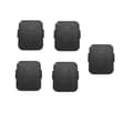 [RM]5st FL02RE Garageportsfjärrkontroll Kompatibel med 433Mhz Rolling Code NICE ON2 ON4 ON2E ON4E FLO2R-S FLO4R-S Musta