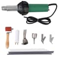 [RM]1600W Hot Air Welding Machine Kit Plastic Heat Welder Tool Set with Welding Speed Nozzle & Roller Bar Plastic Welding Machine
