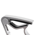 Miniatyrbild 3 av 5: Akustisk Elektrisk Gitarr Capo Trigger Snabbt Byte Nyckelklämma Capo Silver