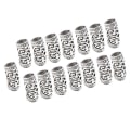 Miniatyrbild 5 av 5: 15 st/lot Dreadlock-pärlor Hårringar Justerbara Hårfläta Armband Clip Silver