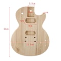 Miniatyrbild 5 av 5: Obehandlad gitarrkropp passar ST-gitarr med 2 gitarrhalsstöd