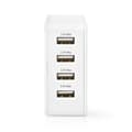 Miniatyrbild 2 av 5: [RM]Wall charger | 24 W | Fast charging function | 4x 2.4 A | Number of outputs: 4 | 4x USB-A | Without cable | Single Voltage Output Vit 133