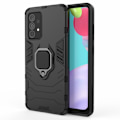 Pikkukuva 1 / 5: Yhteensopiva Samsung Galaxy A52 / A52s - Hybridirengaskuoressa - Musta Musta Black Svart