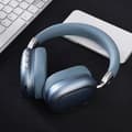[RM]Wireless Headphones Bluetooth 5.3 Hifi Stereo Sound On-Ear Headset with Volume Control Noise Reduction Light Blue