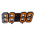 Miniatyrbild 1 av 5: Digital Väggklocka LED Elektronisk Present Väckarklocka Intelligent 3D Digital Klocka Väckarklocka Orange