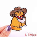 Miniatyrbild 1 av 6: 5 st tecknade broderade märken för barnkläder Applikation Rolig djurbroderi Patch för klädmärken PE6993CT