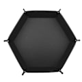 Miniatyrbild 3 av 5: PU-läder hexagon vikbar bräda rullbräda för dnd spel svart