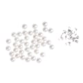 Miniatyrbild 4 av 5: pärlor nitar dubbar för DIY läderväska skor kläder dekor 12mm 40 set