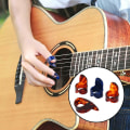 Miniatyrbild 3 av 5: 4 st Professionella Gitarrplektrum för Finger 1 Tum 3 Fingerplektrum Gitarrtillbehör