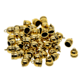 Miniatyrbild 5 av 5: 50 st 10 mm Klockformad Ändhylsa Mesh Kumihimo Snöre Tofs DIY Tillverkning Antik Guld