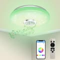 Miniatyrbild 1 av 4: [RM]36W Dimmable LED Ceiling Light, Bluetooth Speaker, Light with Remote/App Control, RGB Color Changing, Ceiling Lamp for