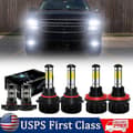 [RM]LED-hovedlys og tåkelys for Chevy Avalanche 2007-2013, 6000K, 6-pakning, Shenkenuo