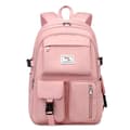[RM] Large Multi-Compartment Backpack, Waterproof School Backpack - Pink Pink