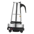 Miniatyrbild 1 av 5: 6-kopps Perkolator i rostfritt stål med kaffemugg i rostfritt stål