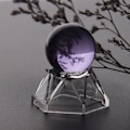 Miniatyrbild 4 av 5: Kristallkula Bas Akryl Sfär Stativ Heminredning DIY Display Stativ Medium
