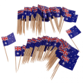 Miniatyrbild 1 av 4: 100 st dekorativa flaggtandpetare fest Australien matdekorationer