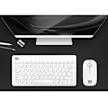 Miniatyrbild 1 av 5: Trådlöst tangentbord och mus-set Tyst Mini Tangentbord för Skrivbord Vit