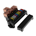 Miniatyrbild 3 av 5: Säkringsdosa Distributionsblock 10-vägs 4 Relä Auto Hållarblock Bas