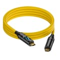 Miniatyrbillede 1 af 5: [RM]2025 Seneste Model xiwai USB-C til USB C 100W 20Gbps Strøm- og Datakabel med Smart LED-Skærm 8K Type-C Han til Han til Bærbar Computer Disk Telefon