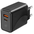 [RM]30W Dual Port Rays Pattern Adapter Charger for Samsung Galaxy A05s A05 A15 A25 A35 A55 - Black Svart