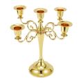 Miniatyrbild 3 av 5: Metall Ljusstake 5 Ljusstake 10'' Ljusstake Guld Ljusstake
