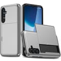 Miniatyrbillede 1 af 5: [RM] Til Samsung Galaxy A56 5G Cover med kortholder TPU + PC telefonbagside - Sølv Multicolor Silver