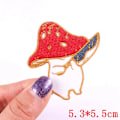 Miniatyrbild 1 av 6: 5 st tecknade broderade märken för barnkläder Applikation Rolig djurbroderi Patch för klädmärken PE6991CT