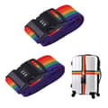 Luggage Strap Suitcase Strap Adjustable Luggage Straps with Combination Lock Travel Accessories (2 Pieces)