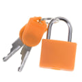 Miniatyrbild 5 av 5: Mini Stålhänglås Resväska Dagligt Resehänglås med 2 Nycklar Orange