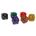 Miniatyrbild 5 av 5: Förpackning med 6 st Flerfärgade Tärningar För D u0026 D Trpg Party Brädspel Leksaker Pearl D24