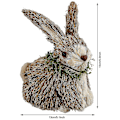 Miniatyrbild 2 av 4: Påskhare i halm, bystil, simuleringskanin, trädgårdsfigurer för påskfestdekorationer
