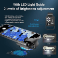 Miniatyrbild 4 av 4: Digital 200X Mikroskoplins med CPL Mobil LED Guide Lampa Mikro Ficka SuperMacro Lins White