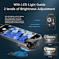 Miniatyrbild 5 av 5: Digital 200X Mikroskoplins med CPL Mobil LED Guide Lampa Mikro Ficka SuperMacro Lins Black
