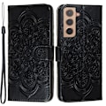 Miniatyrbillede 1 af 6: Kompatibel med Samsung Galaxy S22 Plus Cover Mandala Blomst Sort 70
