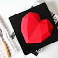 Miniatyrbild 5 av 5: Silikon Kakform Diamant Hjärta Fondant Choklad Godis DIY Bakning 9 Delar