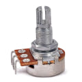 Miniatyrbild 3 av 5: 10 st 18mm lång potentiometer med delad axel för bas elgitarr b50k