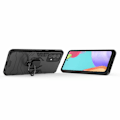 Pikkukuva 3 / 5: Yhteensopiva Samsung Galaxy A52 / A52s - Hybridirengaskuoressa - Musta Musta Black Svart