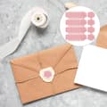 Miniatyrbilde 5 av 5: Hjertemønster Voksseglklistremerker for dekorasjon Selvklebende 200 stk Rosa Pink 3X3cm
