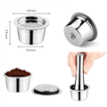 Miniatyrbild 4 av 5: Påfyllningsbar kaffekapsel Pod Filter för ALDI/Expressi/K FEE 3-pack