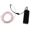Miniatyrbild 3 av 5: Neon Luminescent LED Glow El Wire String Strip 3 Meter Vit