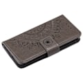 Pikkukuva 5 / 5: iPhone 6/6S - Mandala Nahkakotelo - Harmaa Harmaa Grey Grå