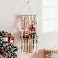 Miniatyrbild 4 av 5: Enkel Macrame Väggbonad Gardin - Boho Väggtapet - Bohemisk Macrame Gardin för Vardagsrum, Sovrum, Barnrum, Fönster, Bröllopsbakgrund