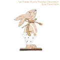 Miniatyrbild 1 av 5: Påskhare Träprydnader Glad Påsk Dekoration För Hemmet Kanin Påskägg Festdekoration Hängen Påskhare Dekor Gåva Rabbit3