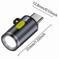 Pikkukuva 2 / 5: Mini Type C LED-taskulamppu, kannettava retkivalo matkustamiseen Dark gray
