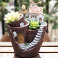 Miniatyrbild 2 av 5: Blomkruka i Harts för Suckulenter, Planteringskrukor för Trädgård, Bondgård, Retrostil 2